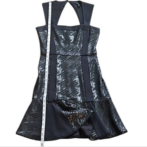 BCBGMaxAzria Cocktail Sequins Mini Dress sz 10 - Picture 6 of 10